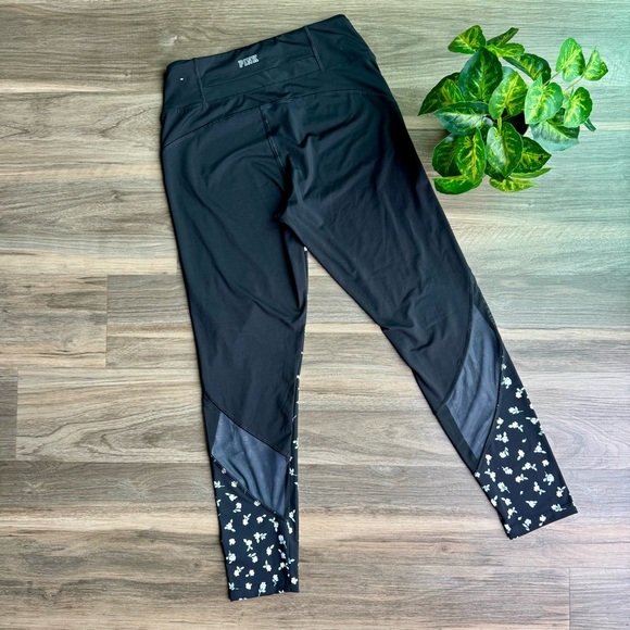 PINK Victoria's Secret Ultimate Featherweight Floral Mesh Panel Leggings Size M - Picture 13 of 15